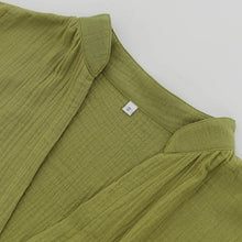 Load image into Gallery viewer, Casual Cotton Gauze Muslin Short Sleeve Sundress