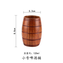 Load image into Gallery viewer, Wood Handle Cups Beer Tea Coffee Milk Water Cup Kitchen Bar Drinkware for Kitchen Coffee Mug
