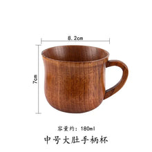 Load image into Gallery viewer, Wood Handle Cups Beer Tea Coffee Milk Water Cup Kitchen Bar Drinkware for Kitchen Coffee Mug
