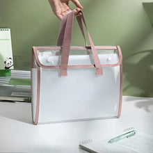 Load image into Gallery viewer, Large Capacity Portable Transparent Waterproof Expandable File Folder