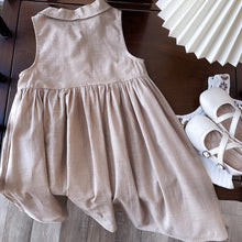 Load image into Gallery viewer, Bear Leader New Solid Baby Girl Dress Cotton Button Kids Dresses Summer Princess Party Dress Toddler Girls Sundress Kids Clothes