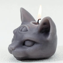 Load image into Gallery viewer, Gothic Three Eye Cat Scented Soy Wax Candle