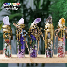 Load image into Gallery viewer, Natural Crystal Gemstone Wishing Bottle - Energy Decor & Gift