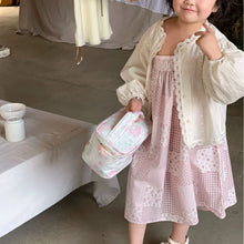 Load image into Gallery viewer, 8742 Children's Clothes 2024 Spring New Korean Girl's Lace Shirts Cardigan Tops Or Girl's Vest Dress