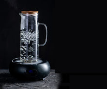 Load image into Gallery viewer, 1000ML/1500ML Thick Glass Kettle with Bamboo Lid & Filter