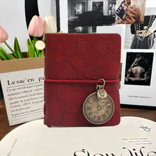 Load image into Gallery viewer, Mini Leather Pocket Notebook - Portable Retro Sketchbook & Daily Planner