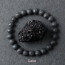 Load image into Gallery viewer, Natural Stone Bead Bracelet, 8mm, Stretch