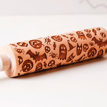 Load image into Gallery viewer, Wooden Halloween Rolling Pin