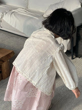 Load image into Gallery viewer, 8742 Children's Clothes 2024 Spring New Korean Girl's Lace Shirts Cardigan Tops Or Girl's Vest Dress