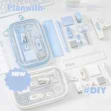 Load image into Gallery viewer, 10-Piece Student Stationery Set – Stapler, Ruler, Scissors, Pens & Sticky Notes