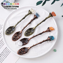 Load image into Gallery viewer, 5PCS Natural Crystal Raw Stone Spoon Set