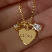 Load image into Gallery viewer, Classic Fashion Exquisite Mother's Day Gold Color Necklace Mom Letter Love Charms Pendant Chain Neck Anniversary Jewelry