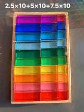 Load image into Gallery viewer, Kids 3D Acrylic Crystal Gem Wooden Blocks