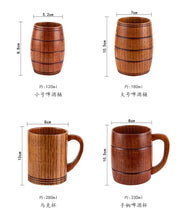 Load image into Gallery viewer, Wood Handle Cups Beer Tea Coffee Milk Water Cup Kitchen Bar Drinkware for Kitchen Coffee Mug