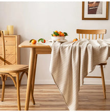 Load image into Gallery viewer, Retro Striped Cotton Linen Tablecloth