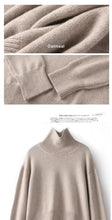 Load image into Gallery viewer, 100% Cashmere Women's Thick Turtleneck Sweater