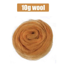 Load image into Gallery viewer, 10 G DIY Wool Roving Needle Felting 8 Colors Wool Felting Fibre Handmade Material For Beginners Needle Felting Product Making