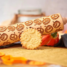 Load image into Gallery viewer, Halloween Pumpkin Embossed Rolling Pin