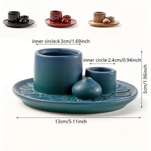 Load image into Gallery viewer, 4-in-1 Ceramic Incense Burner for Aromatherapy & Meditation - Sage & Stick Holder