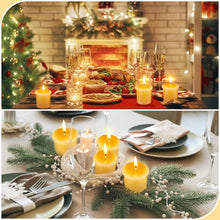 Load image into Gallery viewer, Natural Beeswax Smokeless Tea Light Candles - 12/24/48 Pcs