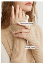 Load image into Gallery viewer, 100% Cashmere Fingerless Gloves