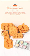Load image into Gallery viewer, Halloween Silicone Molds - Pumpkin, Bat, Skull, Ghost Shapes