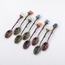 Load image into Gallery viewer, 5PCS Natural Crystal Raw Stone Spoon Set
