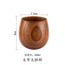 Load image into Gallery viewer, Wood Handle Cups Beer Tea Coffee Milk Water Cup Kitchen Bar Drinkware for Kitchen Coffee Mug