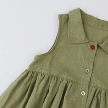 Load image into Gallery viewer, Bear Leader New Solid Baby Girl Dress Cotton Button Kids Dresses Summer Princess Party Dress Toddler Girls Sundress Kids Clothes