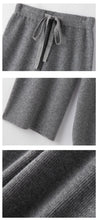 Load image into Gallery viewer, 100% Wool Wide-Leg Knitted Pants