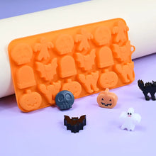 Load image into Gallery viewer, Halloween Silicone Molds - Skull, Pumpkin, Witch & Ghost Baking Tools