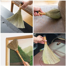 Load image into Gallery viewer, Natural Wood Broom & Dustpan Set