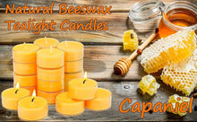 Load image into Gallery viewer, Natural Beeswax Smokeless Tea Light Candles - 12/24/48 Pcs