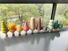 Load image into Gallery viewer, Wooden Pastel Nordic Blocks - Stacking, Trees, Houses & Animals