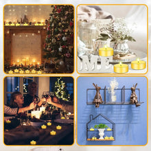 Load image into Gallery viewer, Natural Beeswax Smokeless Tea Light Candles - 12/24/48 Pcs