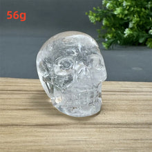 Load image into Gallery viewer, Natural White Quartz Crystal Skull Statue