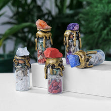 Load image into Gallery viewer, Natural Crystal Gemstone Wishing Bottle - Energy Decor & Gift