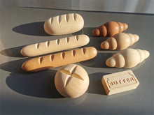 Load image into Gallery viewer, Montessori Wooden Coffee, Tea and Baguette Pretend Play Set