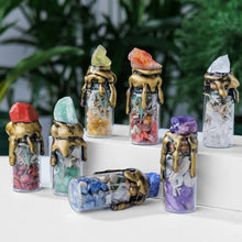 Load image into Gallery viewer, Natural Crystal Gemstone Wishing Bottle - Energy Decor & Gift