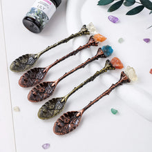Load image into Gallery viewer, 5PCS Natural Crystal Raw Stone Spoon Set