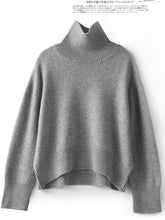 Load image into Gallery viewer, 100% Cashmere Women's Thick Turtleneck Sweater