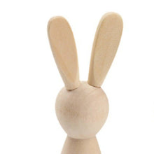 Load image into Gallery viewer, 10Pcs Wooden Peg Dolls Decorations Blank Puppets Rabbit Peg Doll Bodies for Arts Crafts Boys Girls Party Fairy Garden Home Decor