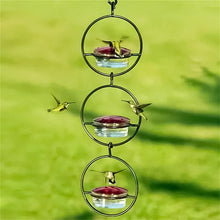 Load image into Gallery viewer, Hummble Slim Hummingbird Feeder Metal Hummingbird Feeder Hanging Metal Hummingbird Feeder Round Hummingbird Feeder