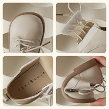 Load image into Gallery viewer, Children Leather Shoes Girl's British Solid Hook-loop Quality Leather Shoes Soft Sole Non-slip Princess Single Shoes Size 21-30