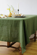 Load image into Gallery viewer, 100% Pure Linen Tablecloth - Natural Fabric Solid Color