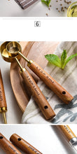 Load image into Gallery viewer, 4PCS Stainless Steel Measuring Spoons with Wooden Handle