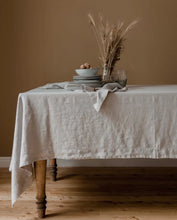 Load image into Gallery viewer, 100% Pure Linen Tablecloth - Solid Color Natural Fabric