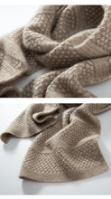 Load image into Gallery viewer, Men Winter Wool Cashmere Knitted Scarf Coarse Needle Texture Thick Neck Warmer Christmas Present Unisex Accessories 170*25 Traf