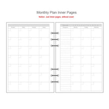 Load image into Gallery viewer, Transparent Diary Binder/Notebook Planner
