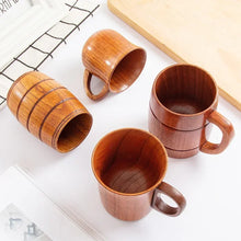 Load image into Gallery viewer, Wood Handle Cups Beer Tea Coffee Milk Water Cup Kitchen Bar Drinkware for Kitchen Coffee Mug